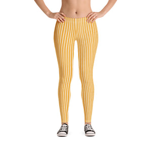 Orange Creamsicle Stripe Leggings