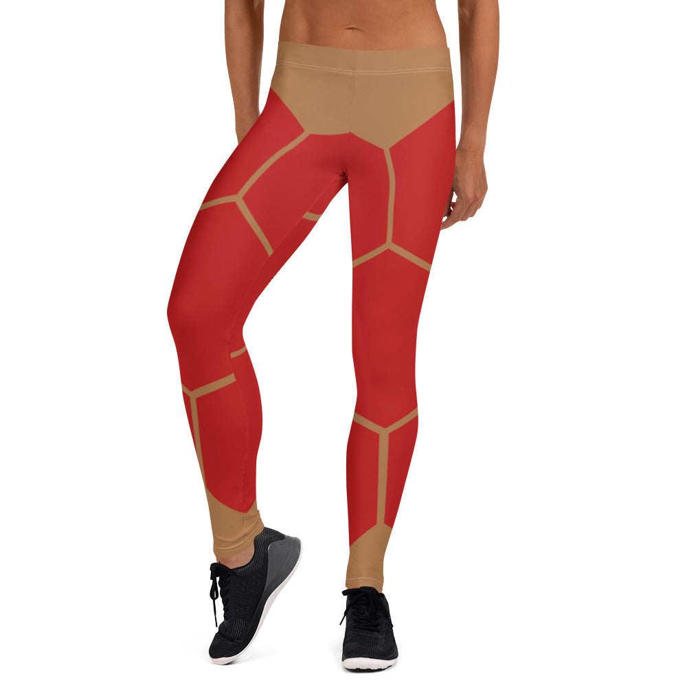 Tan/Red Hive Leggings