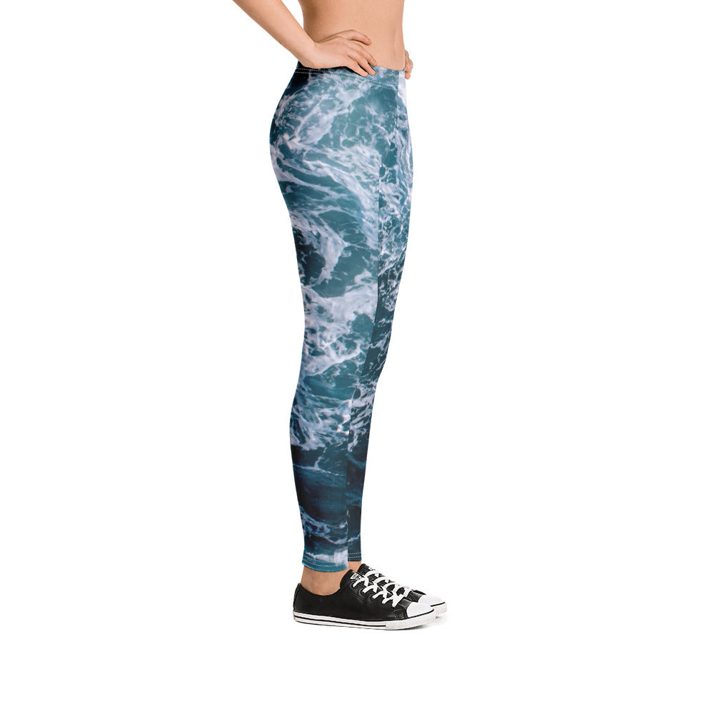 Ocean Waves Leggings